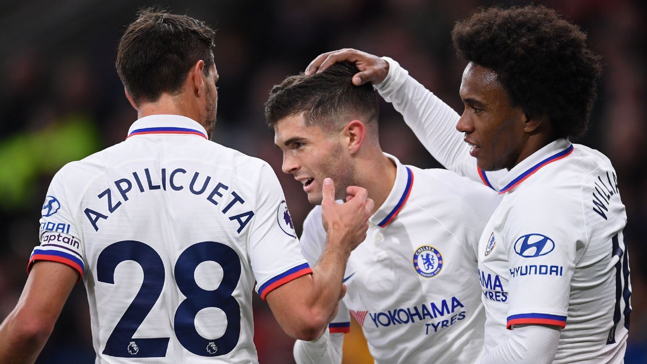 Chelsea's Christian Pulisic scores hat trick for first Premier League goals