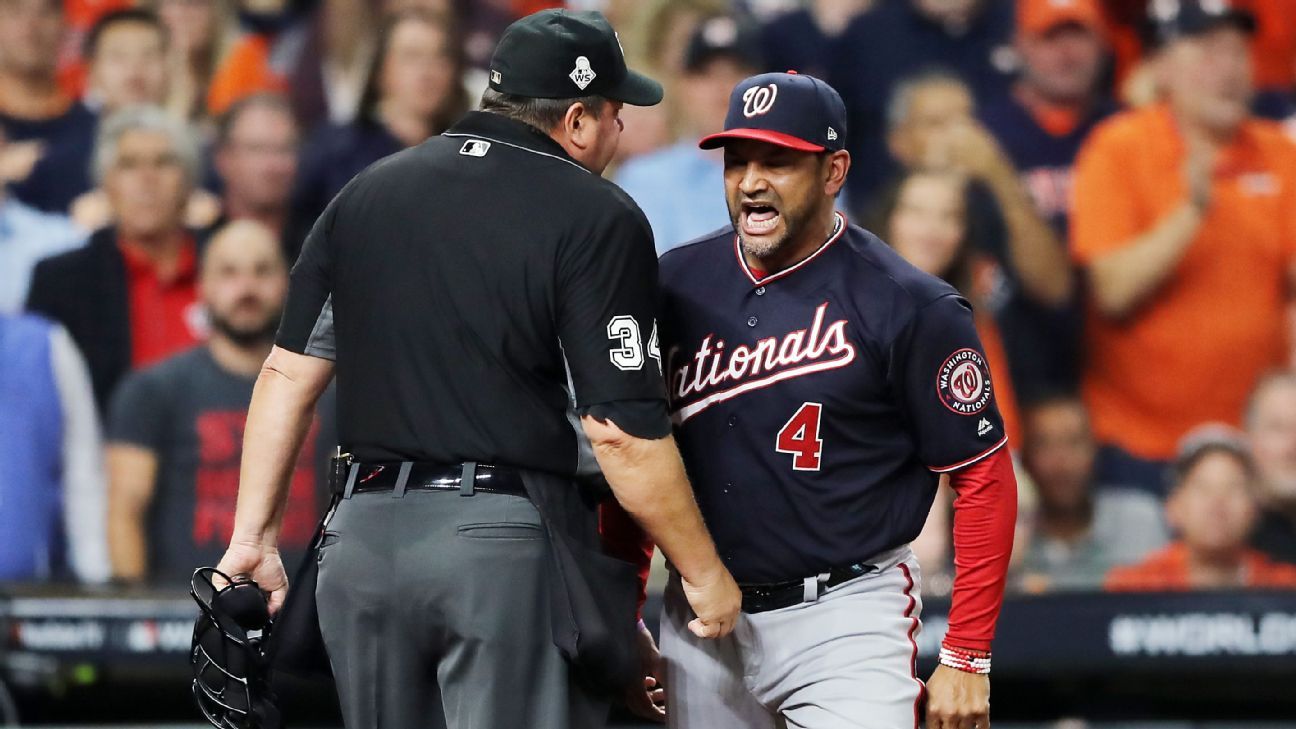 Washington Nationals' manager Davey Martinez: World Series winner