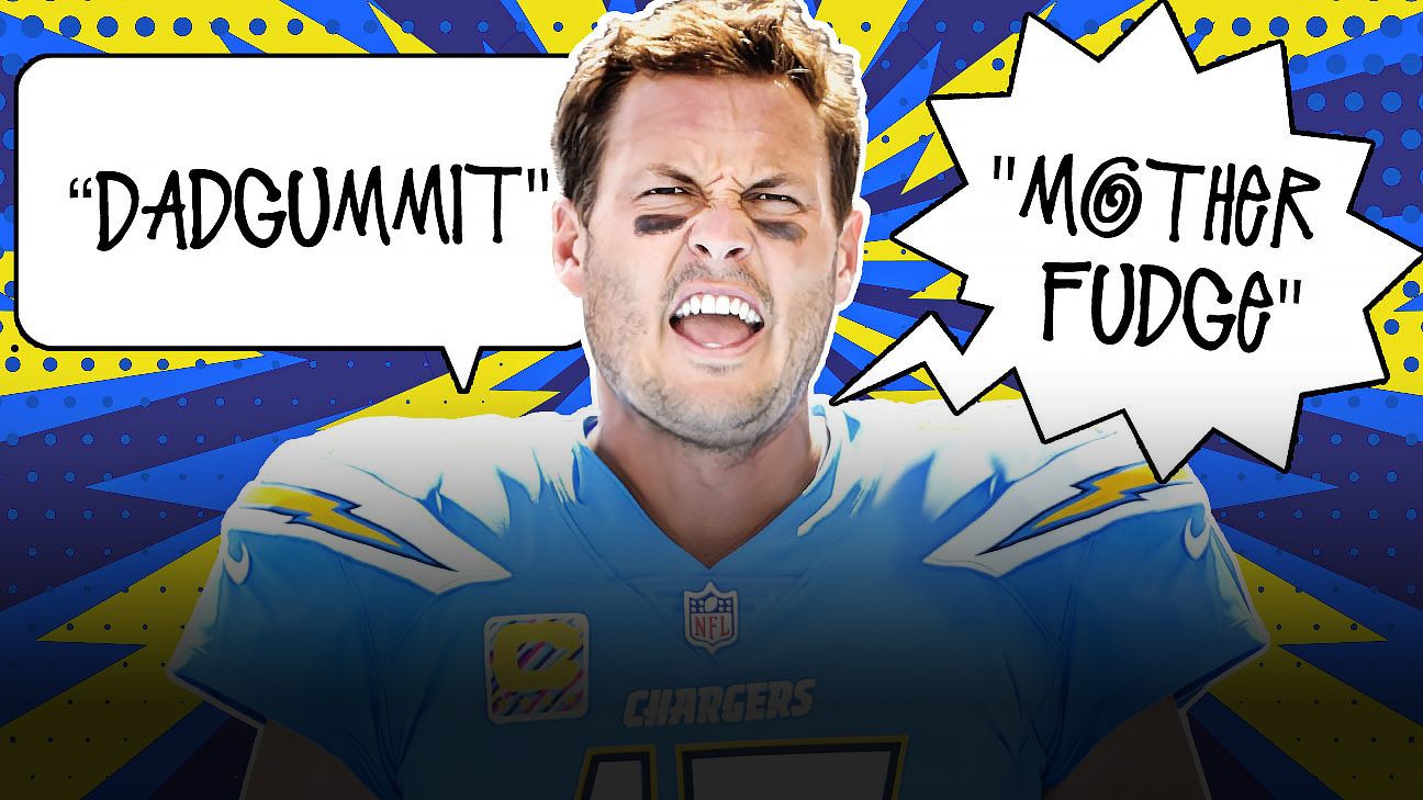 The Chargers' Philip Rivers won't curse, but he'll still heckle