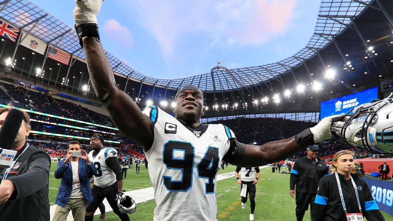 Panthers DE Efe Obada, a human trafficking survivor, excels in NFL debut -  Sports Illustrated