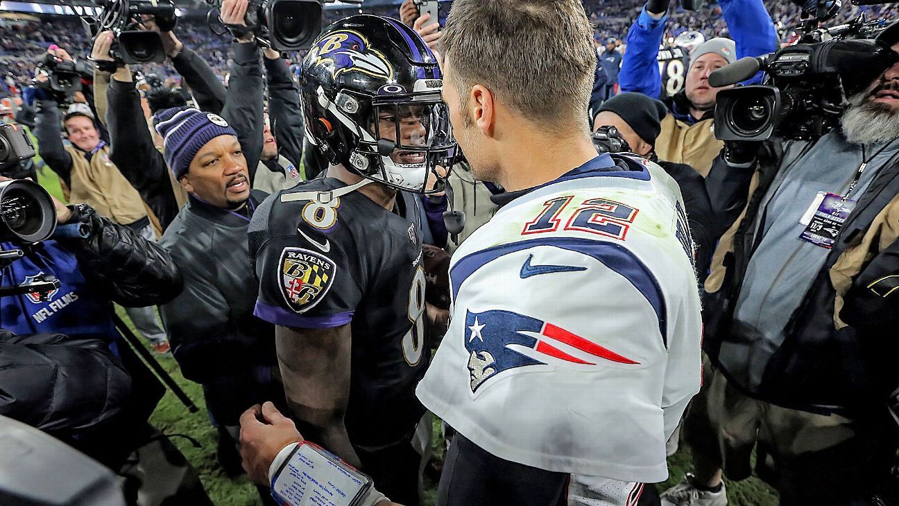 Baltimore Ravens' Lamar Jackson ties franchise record for touchdown passes  in blowout of Jets 