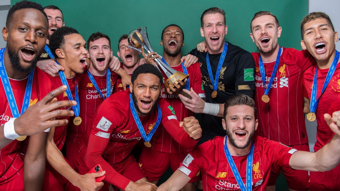 Liverpool let loose in FIFA Club World Cup official winners' portraits