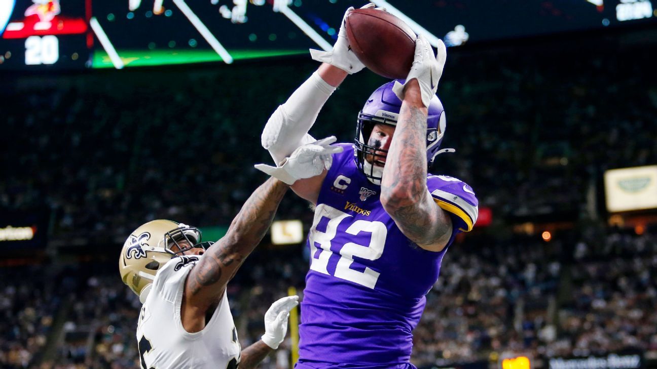 Kyle Rudolph says silencing New Orleans Saints in playoffs his favorite  crowd reaction - Sports Illustrated Minnesota Sports, News, Analysis, and  More