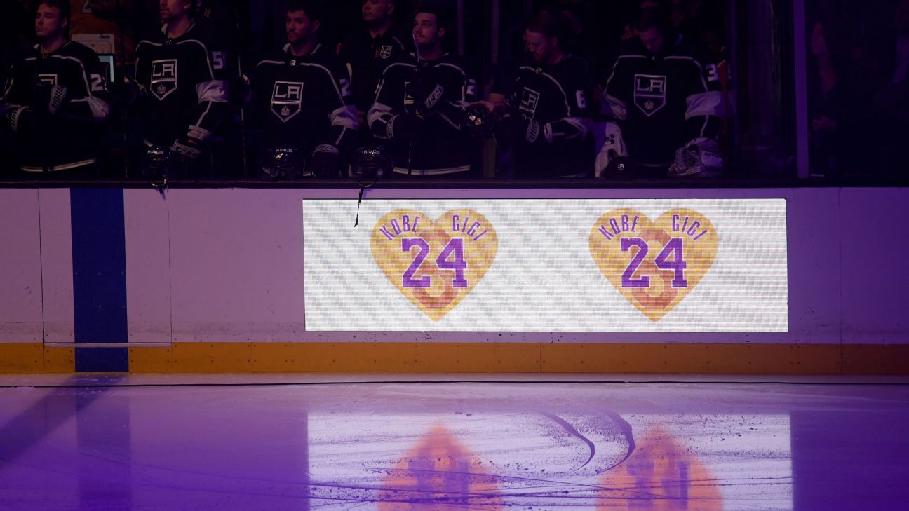 Los Angeles Kings honor Kobe Bryant on Lakers Night