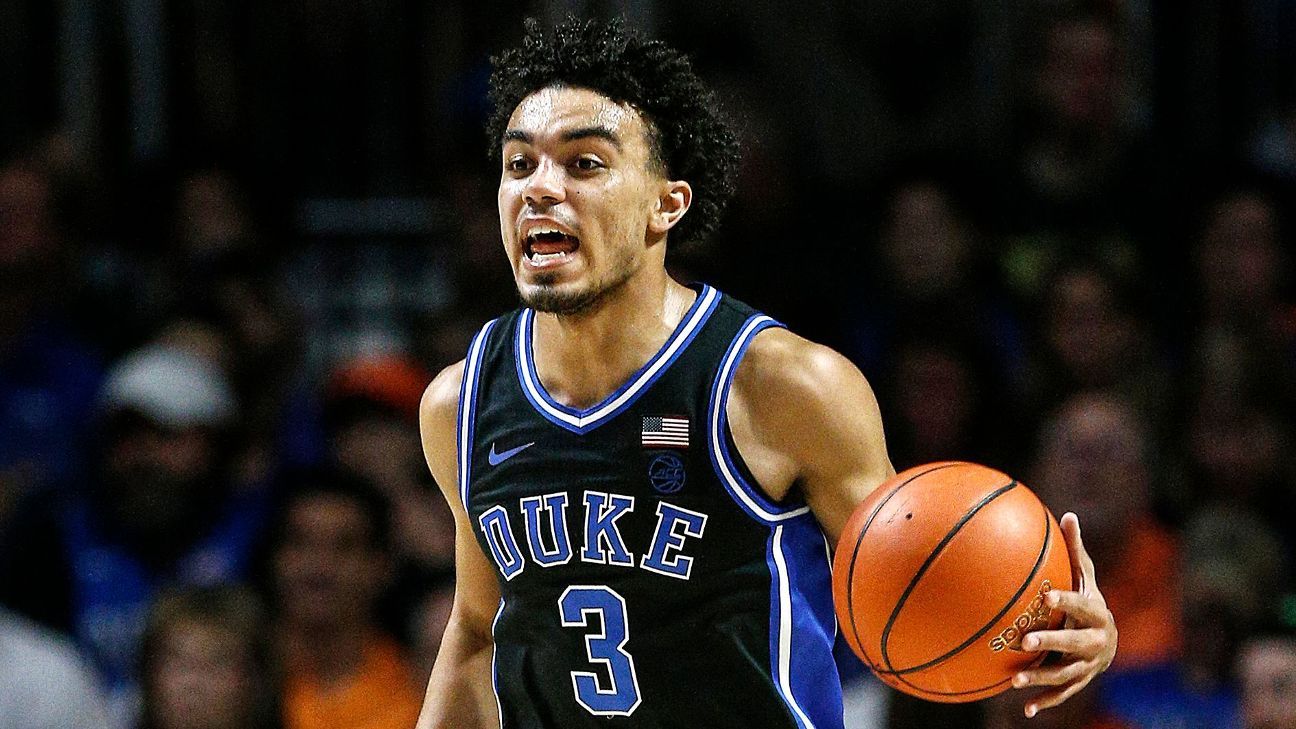 Duke Men's Basketball - Tyus Jones leads the NBA in A/TO. Tre Jones leads  the ACC in A/TO. Wow. #TheBrotherhood 👀