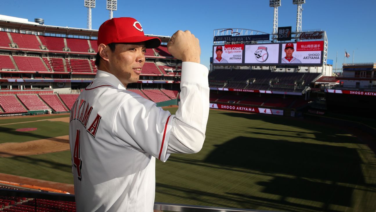 Cincinnati Reds outfielder Shogo Akiyama returned to spring training