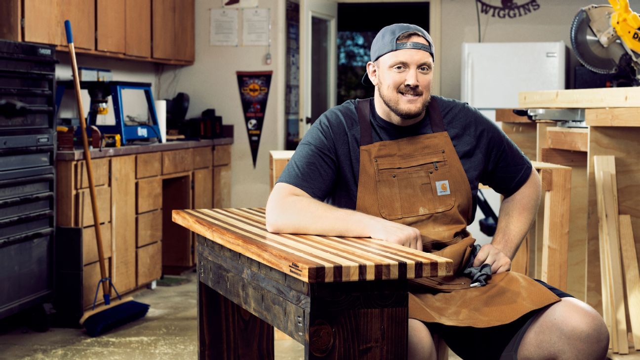 NFL's Ron Swanson settles into woodworking hobby