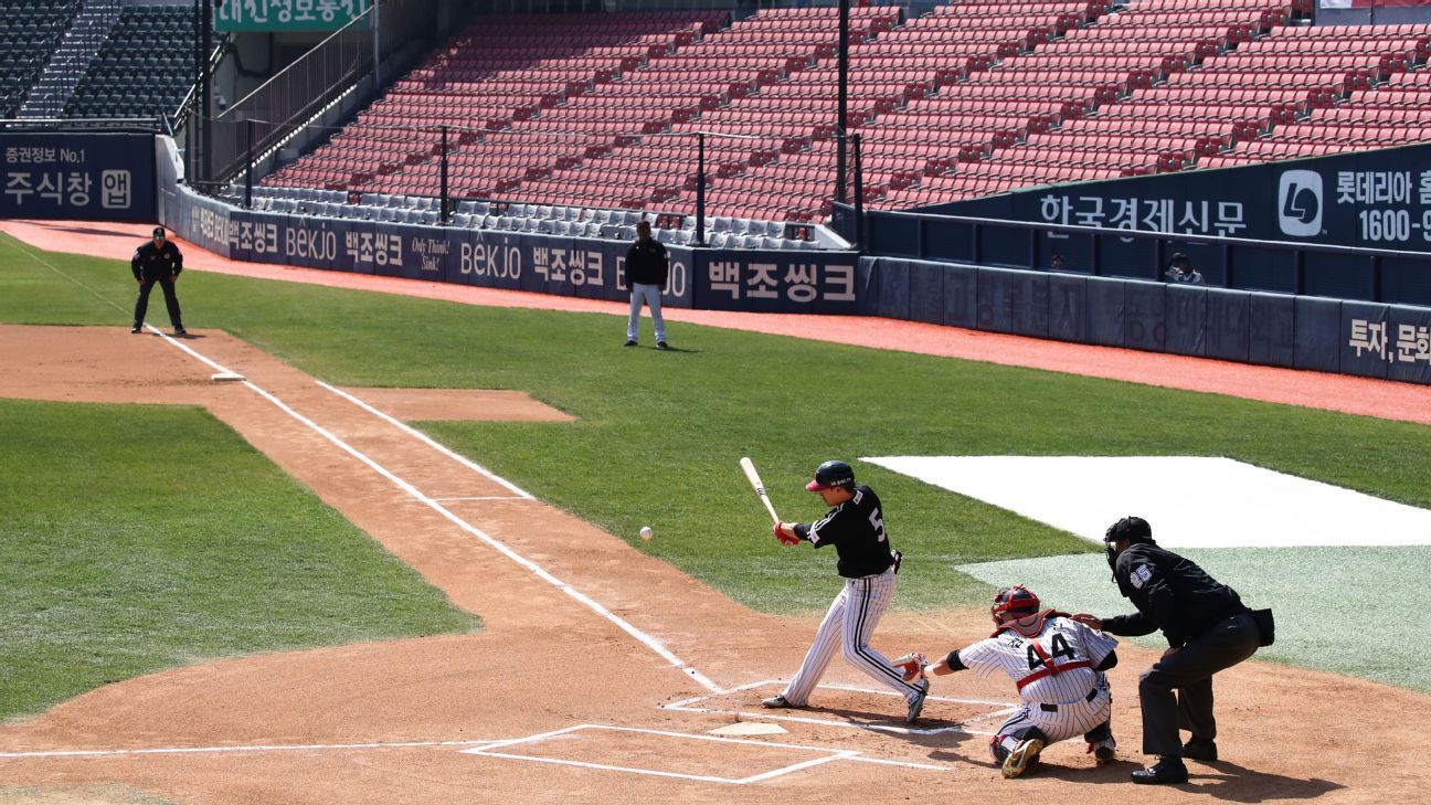South Korea's baseball league targeting early May return