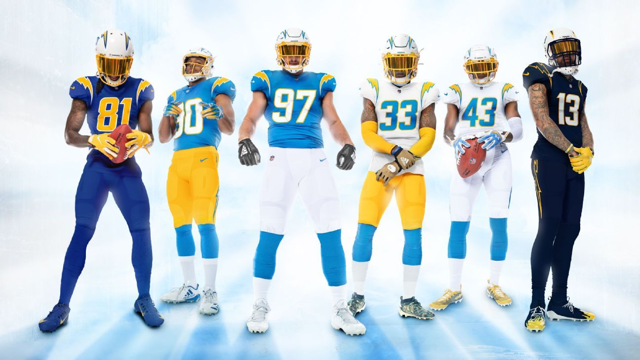 Power Ranking de los uniformes nuevos para la temporada del 2020 de la NFL ESPN