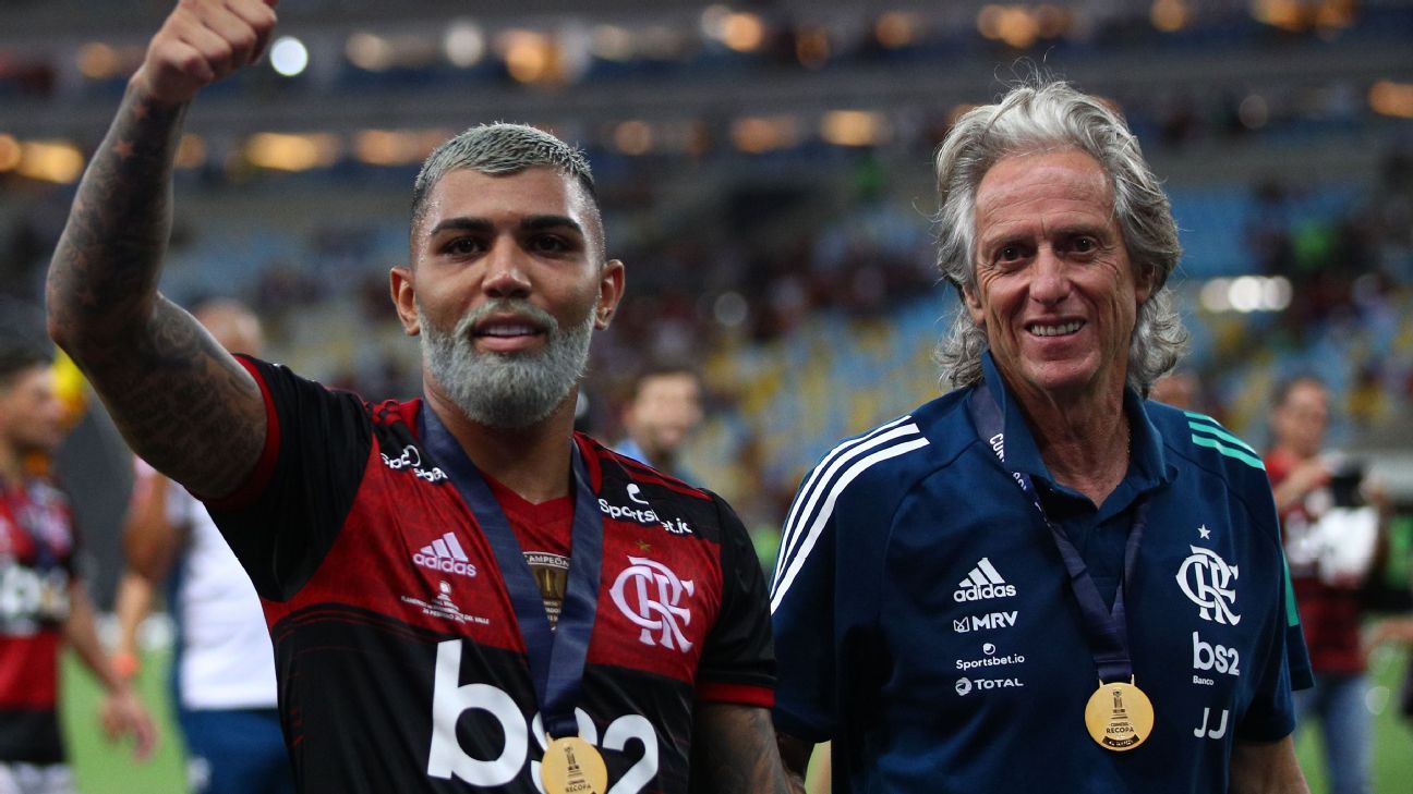 Flamengo: Gabigol celebra renovação de Jorge Jesus até 2021