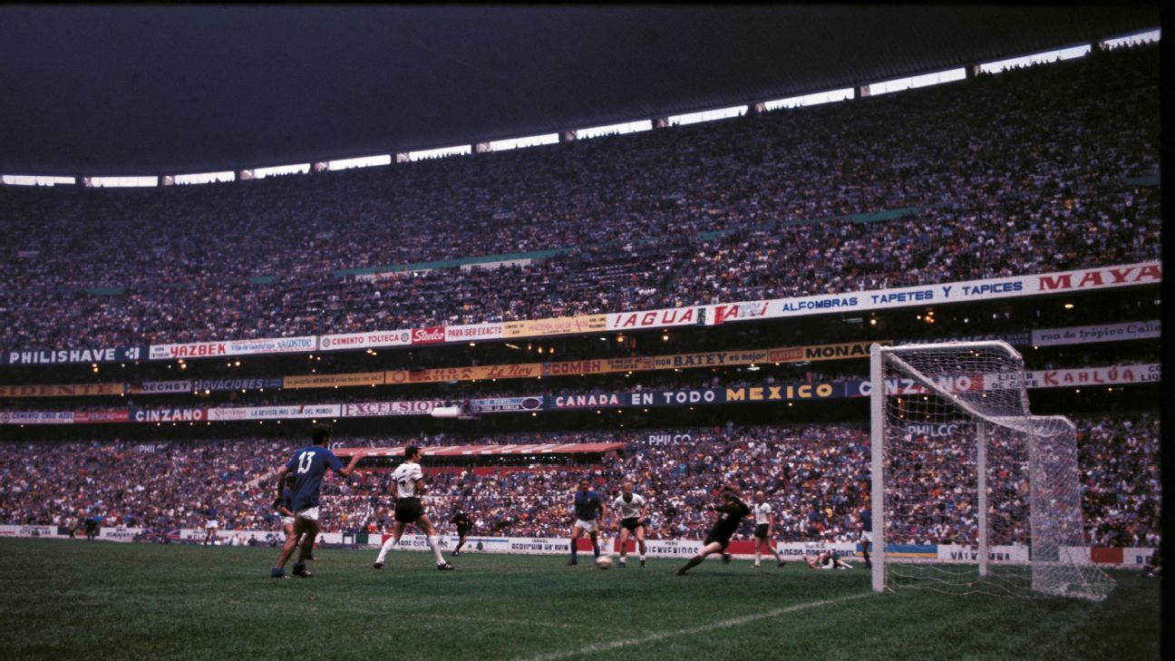 Los estadios mundialistas de México 1970