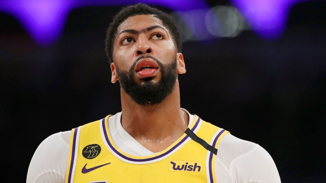 Lakers' Anthony Davis to wear own name on jersey in Orlando