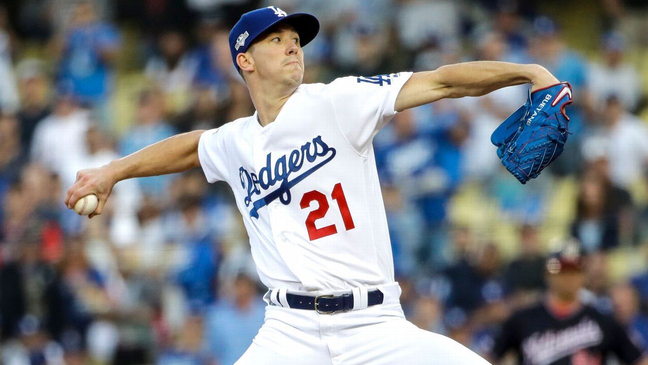 Walker Buehler to injured list with blister