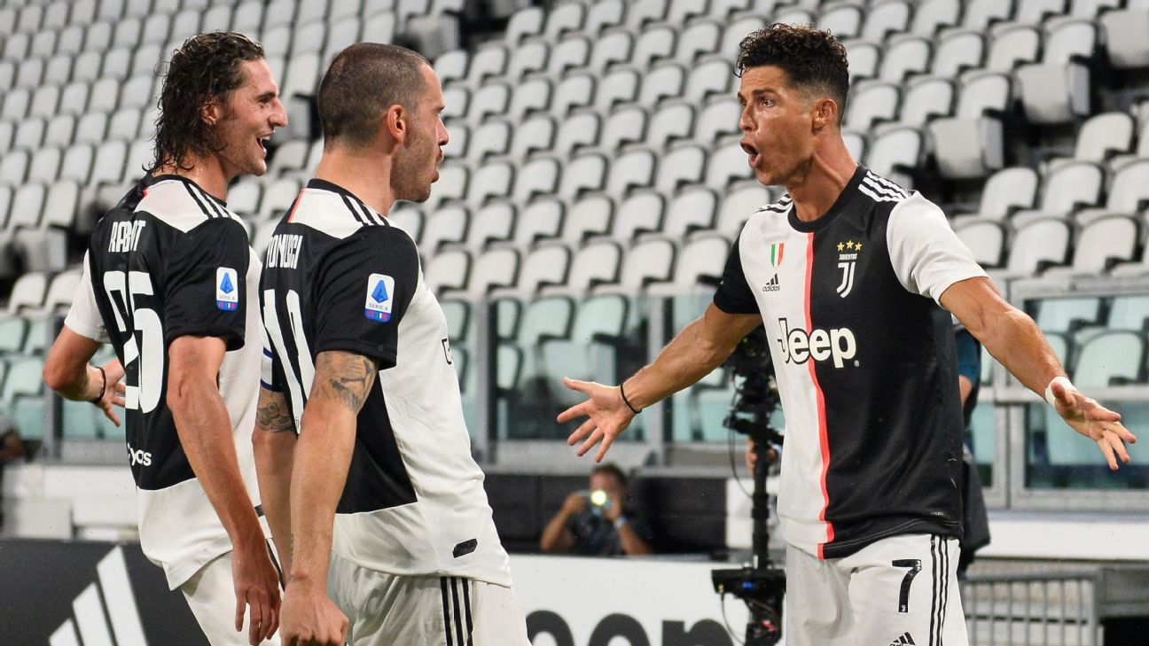 Cristiano Ronaldo scores as Juventus wins ninth straight Serie A title