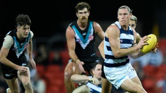 Afl Tom Hawkins Boots Geelong Cats To Big Win Over Port Adelaide Power