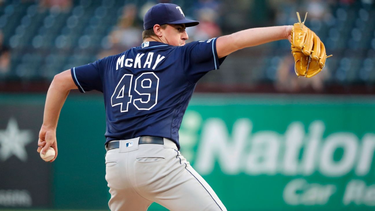 Game Used Jersey: MLB Hitting Debut - Brendan McKay - July 1, 2019 v BAL