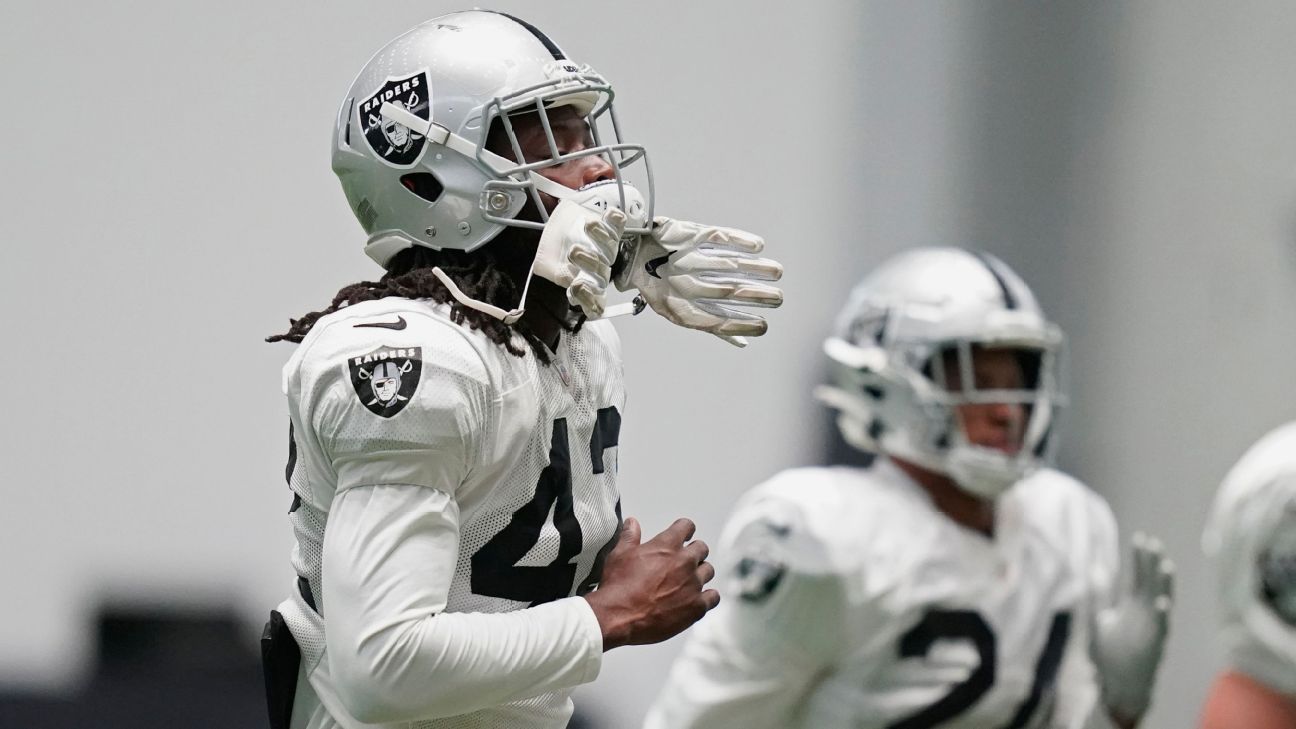 Less talk, more focus: Raiders' second-year 'rookie' Johnathan Abram  returns at safety - ESPN - Las Vegas Raiders Blog- ESPN