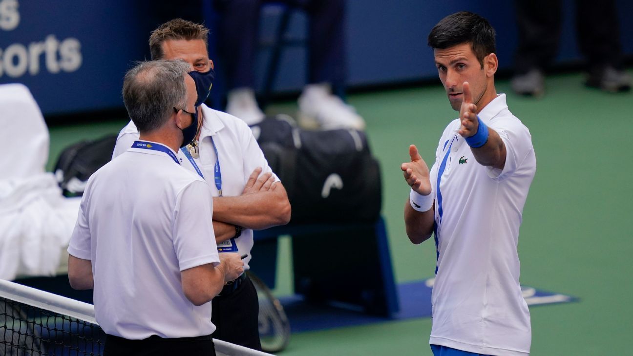 Novak Djokovic disqualified from US Open after hitting line judge with ball, US Open Tennis 2020