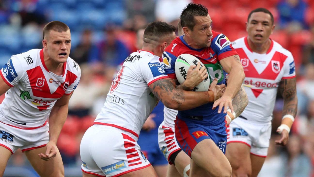 NRL finals-bound Newcastle Knights smash St George Illawarra Dragons - ESPN