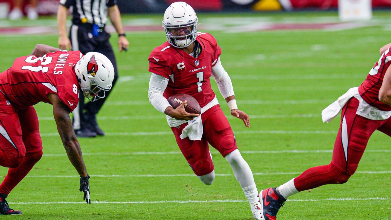 Arizona Cardinals - Kyler Murray is the first QB in NFL history to rush for  150+ yards and 3+ TDs in the first two games of a season. He's also the  first