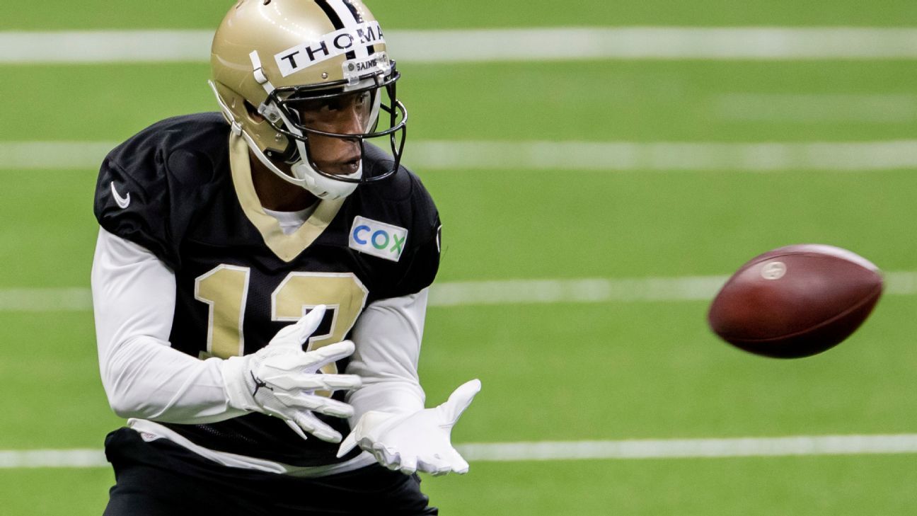 New Orleans Saints rule out WR Michael Thomas for Monday Night Football game  vs. Las Vegas Raiders 