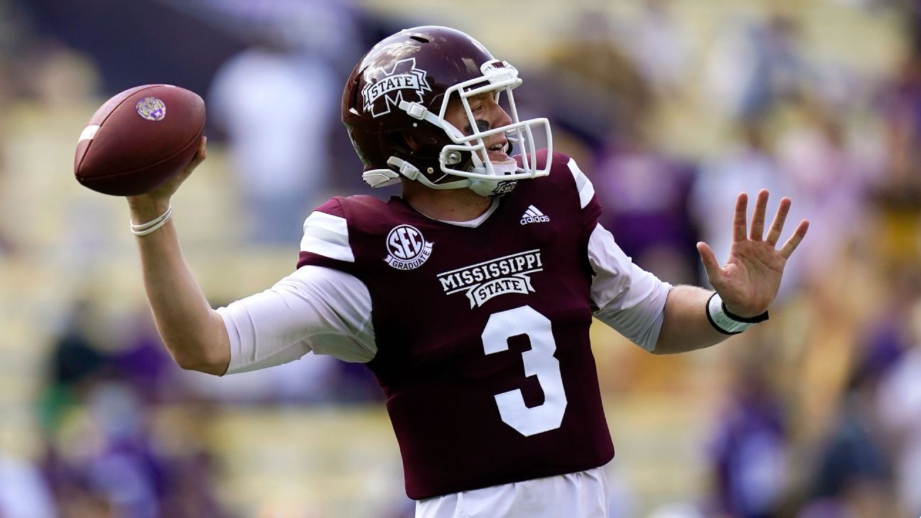 az-news-ai.blogspot.com - K.J. Costello throws for SEC-record 623 yards as Mississippi State Bulldogs upset LSU Tigers - ESPN