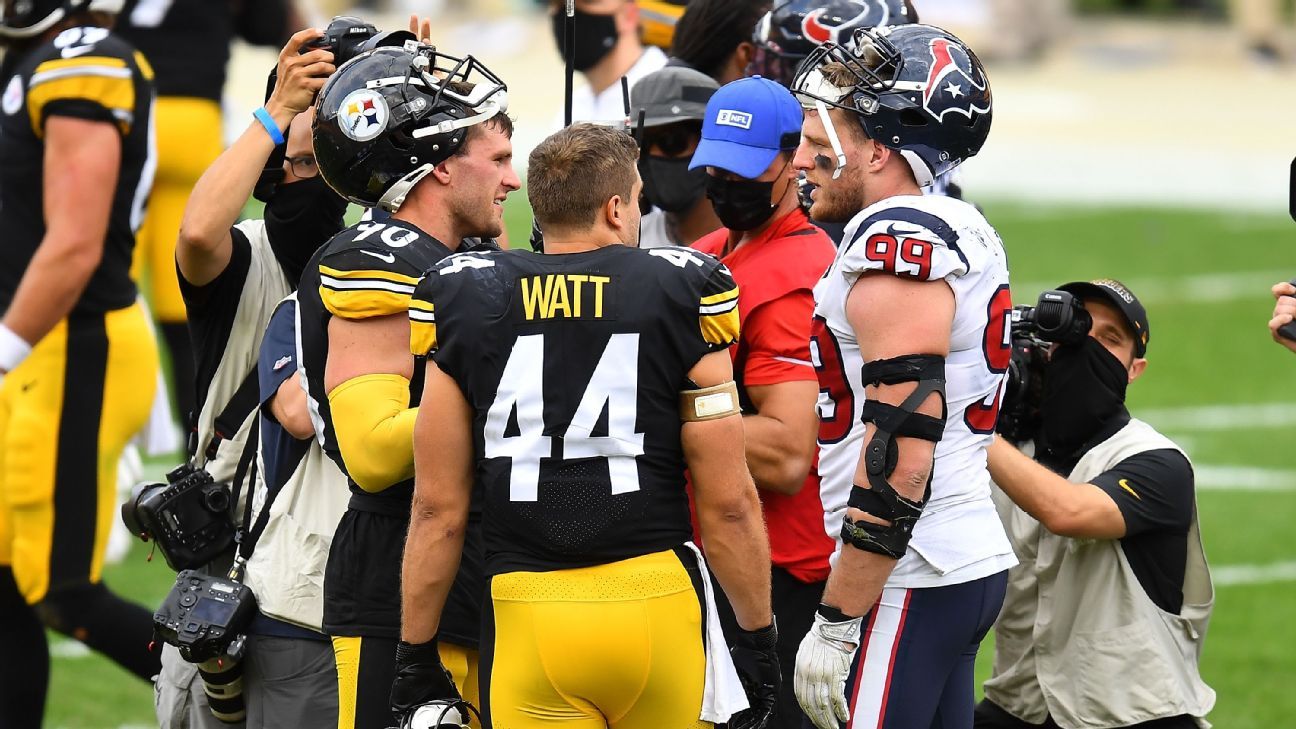 J.J. Watt in Texans Ring of Honor: T.J. Watt picks brother's best game