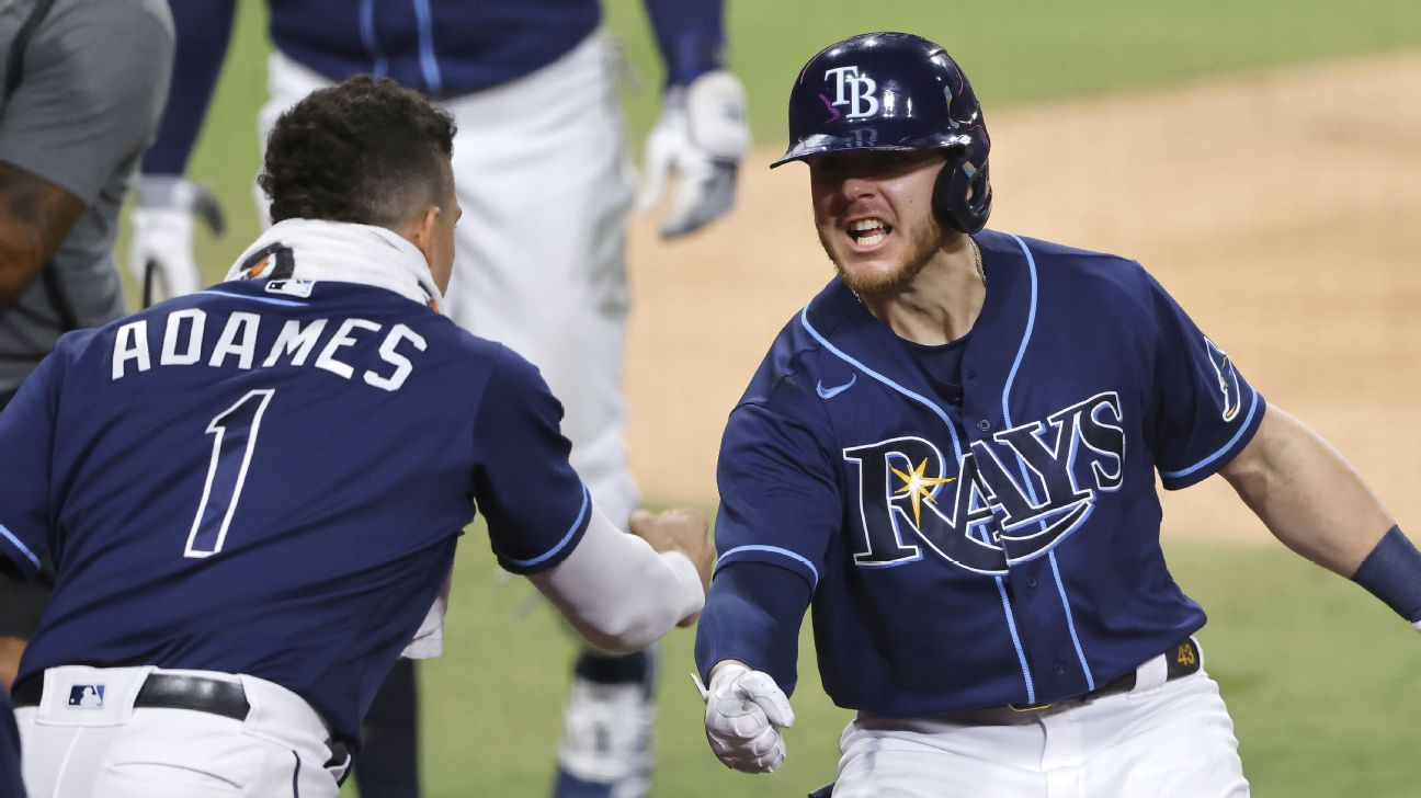 Rays raise MLB postseason celebration game to a new level - ESPN