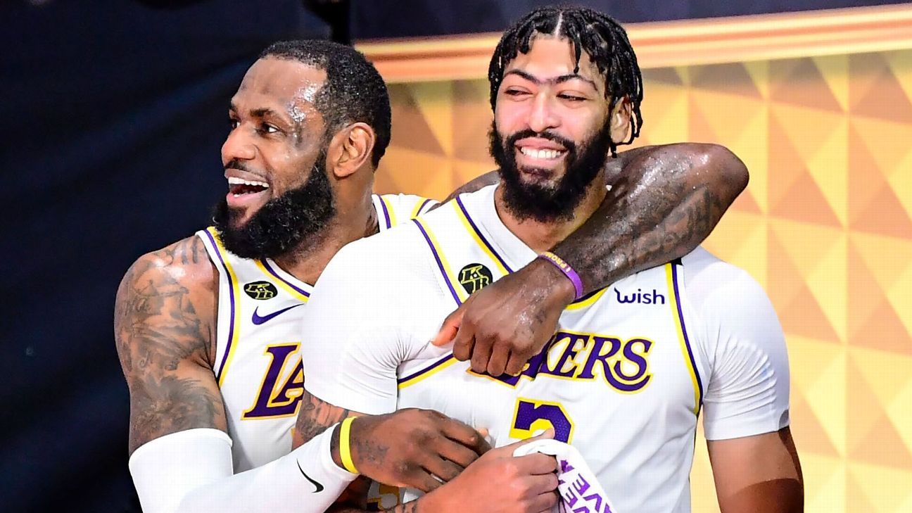 Los Angeles Lakers switch to 'Black Mamba' uniforms for potential  title-clinching Game 5 - ESPN