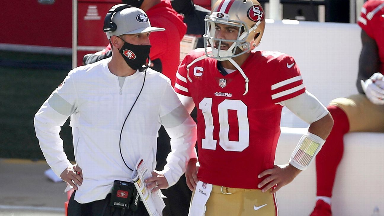 Niners open playbook on trade, Garoppolo future