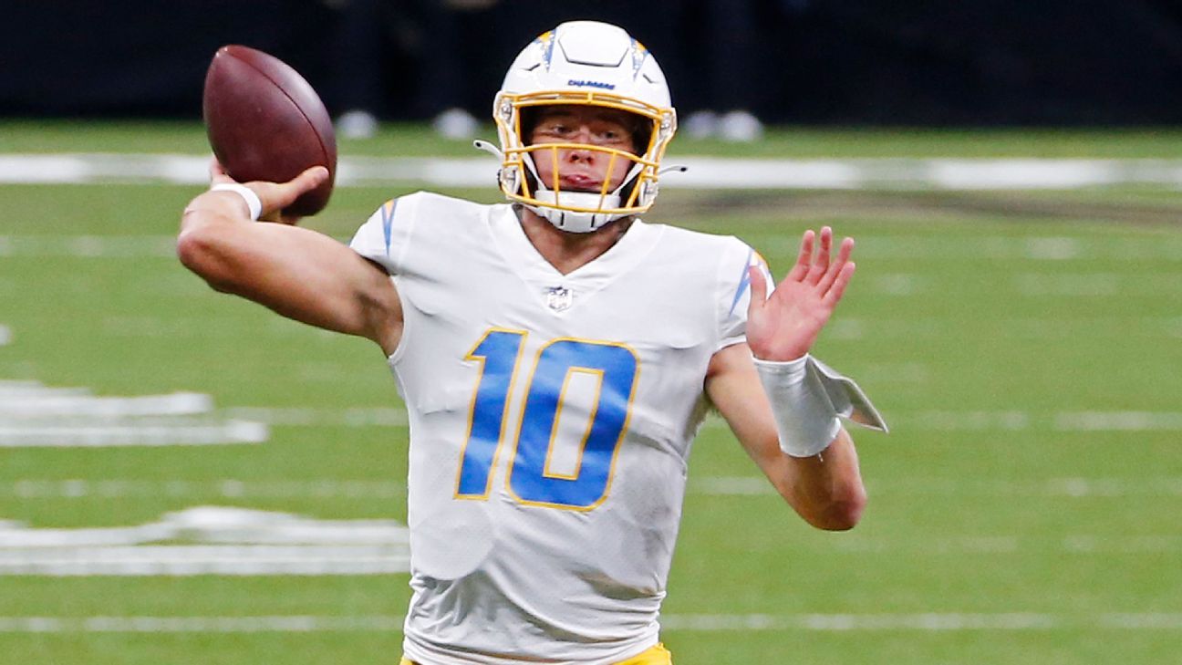 The Chargers' Justin Herbert has - NFL on ClutchPoints