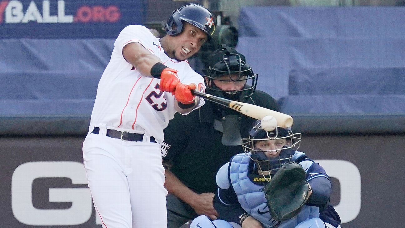 The busy Toronto Blue Jays add Michael Brantley after the deal with George Springer, the source said