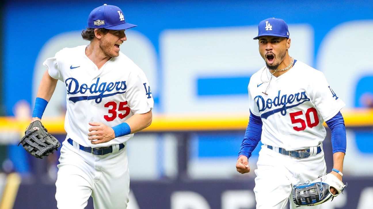 Dodgers score record 11 runs in 1st inning vs Braves in NLCS