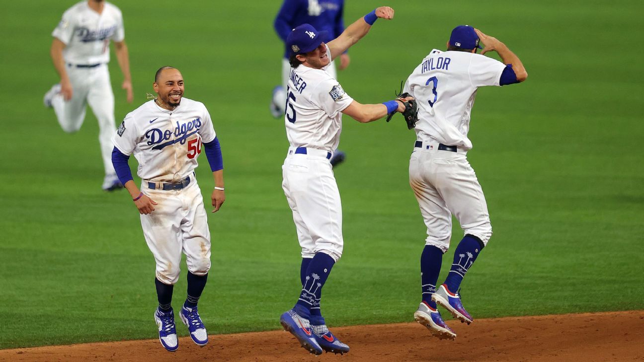  Los Angeles Dodgers 2020 MLB World Series Champions