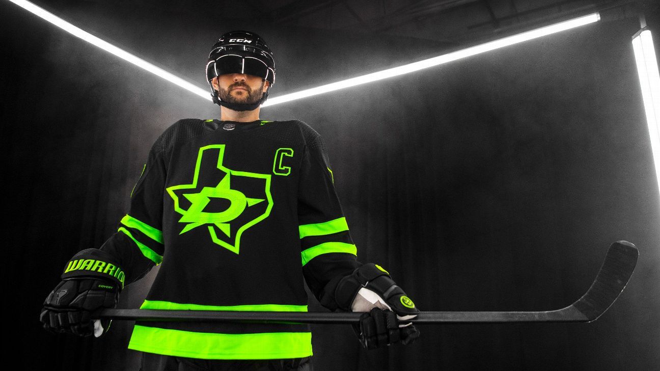 Dallas Stars 2023 Black History Month warmup jerseys, designed by