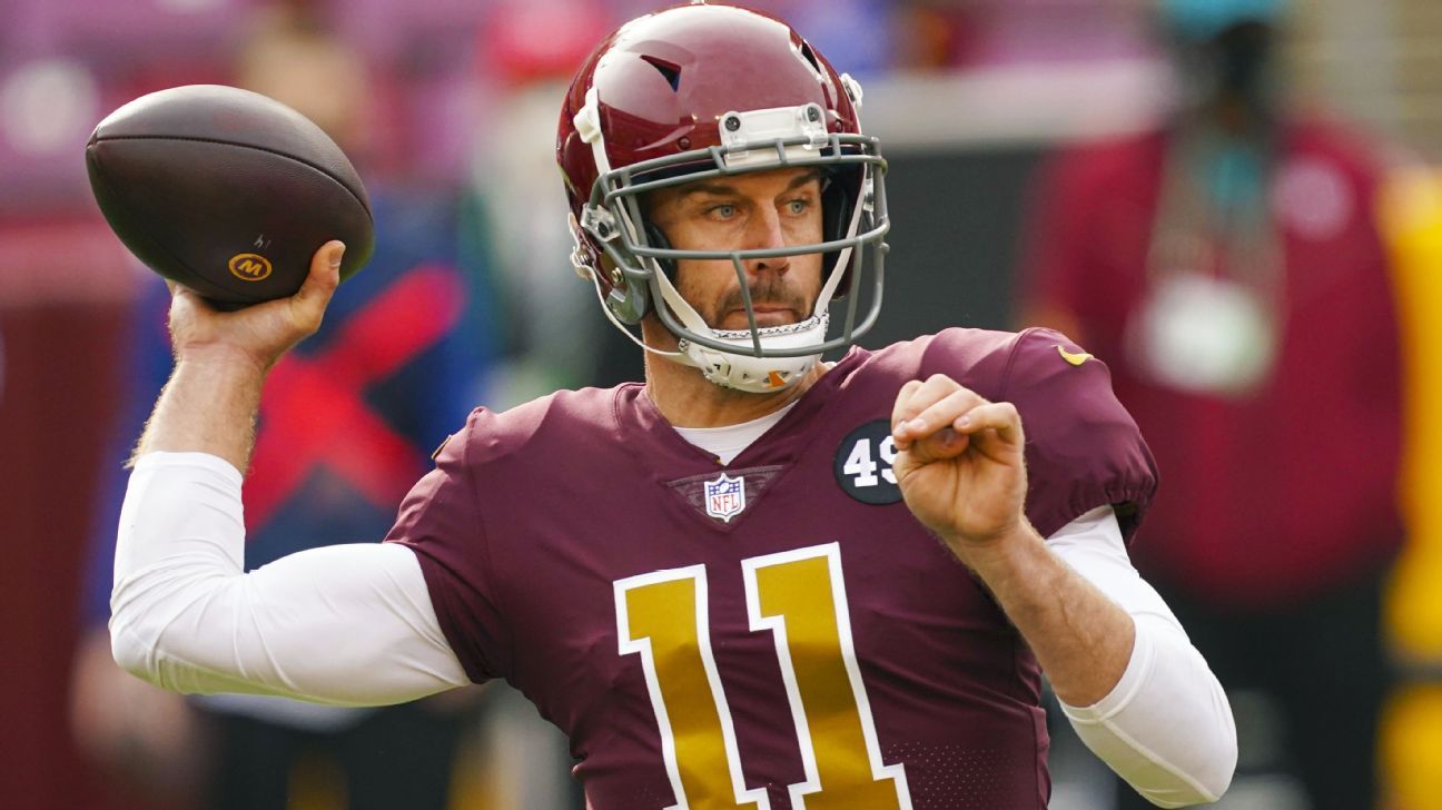 Alex Smith says his return has made a wrench in the Washington Football Team’s plans at QB