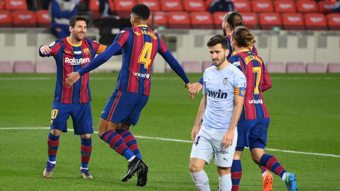 Barcelona vs. Valencia - Football Match Report - December ...