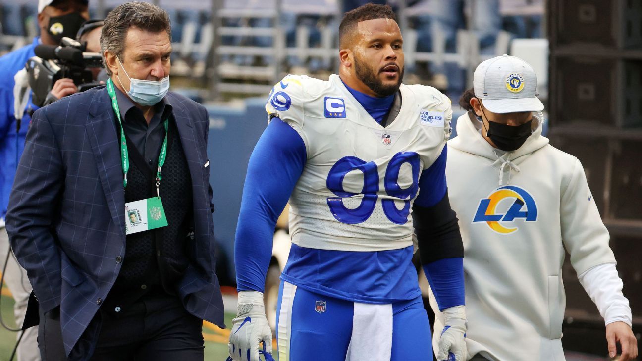 Is Aaron Donald playing tonight vs. the Denver Broncos? Injury update for  the Los Angeles Rams DT