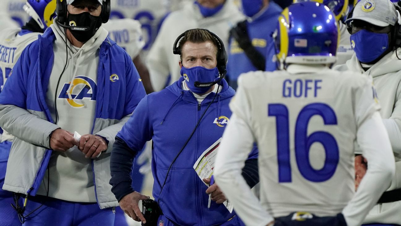 Los Angeles Rams' Sean McVay: I'm not going to name starting QB