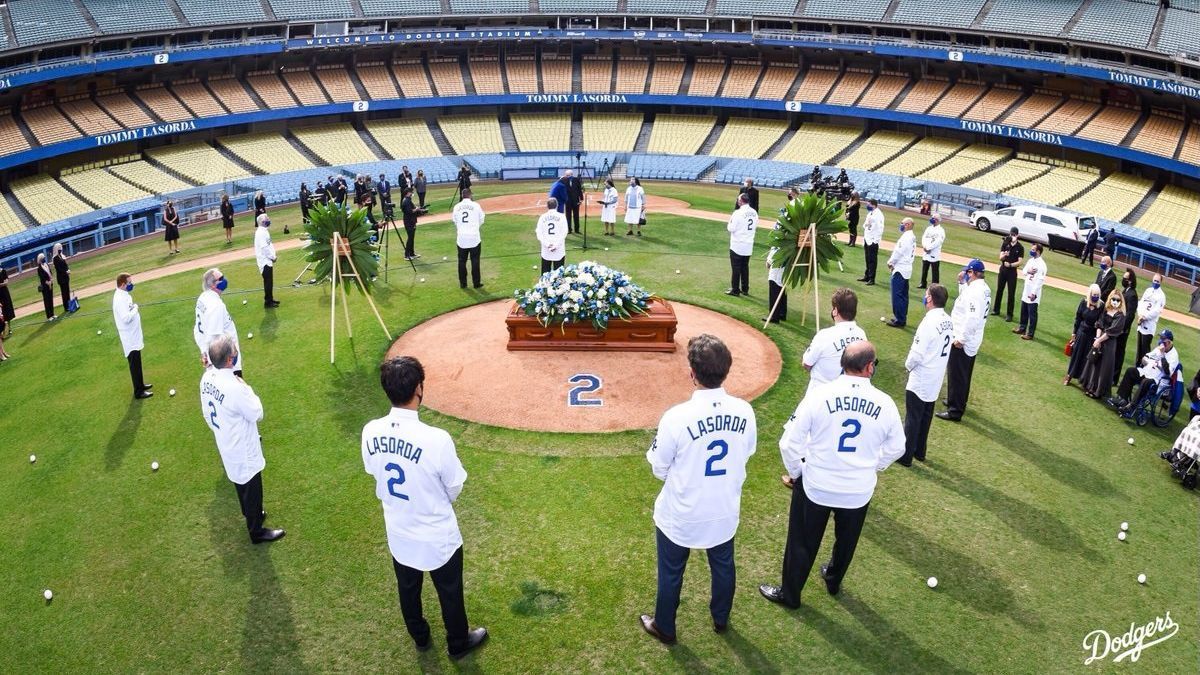 Dodgers despise manager of the legendary Tommy Lasorda with homenaje and the Dodger Stadium
