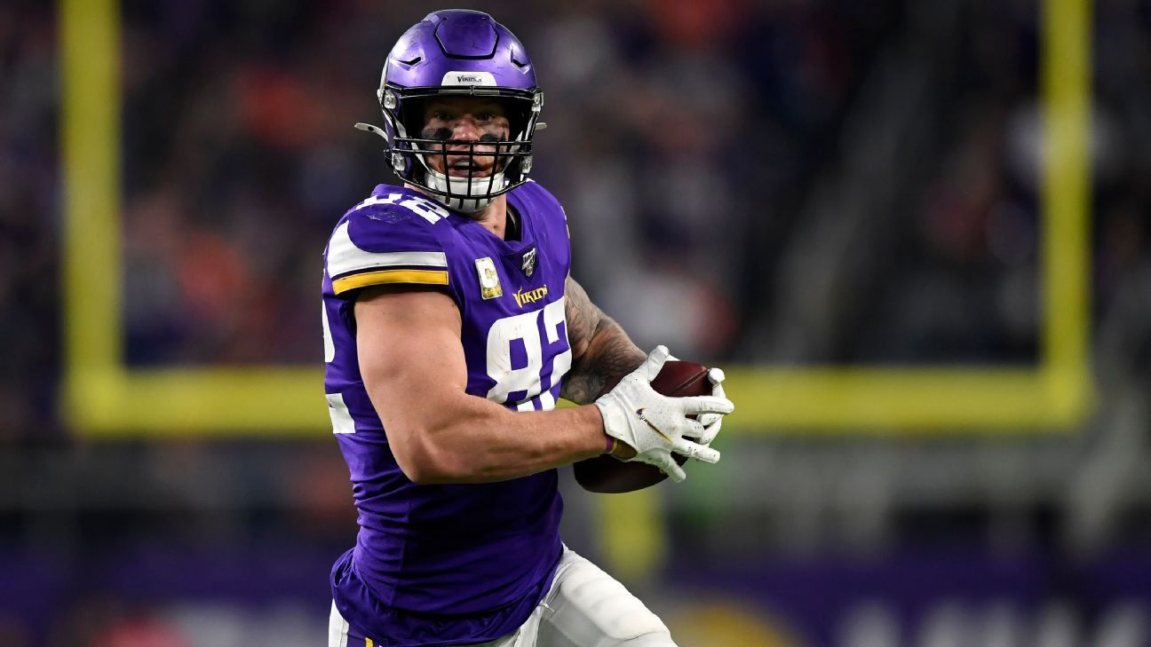 Minnesota Vikings TE Kyle Rudolph is not satisfied with the use, does not accept cut of payment