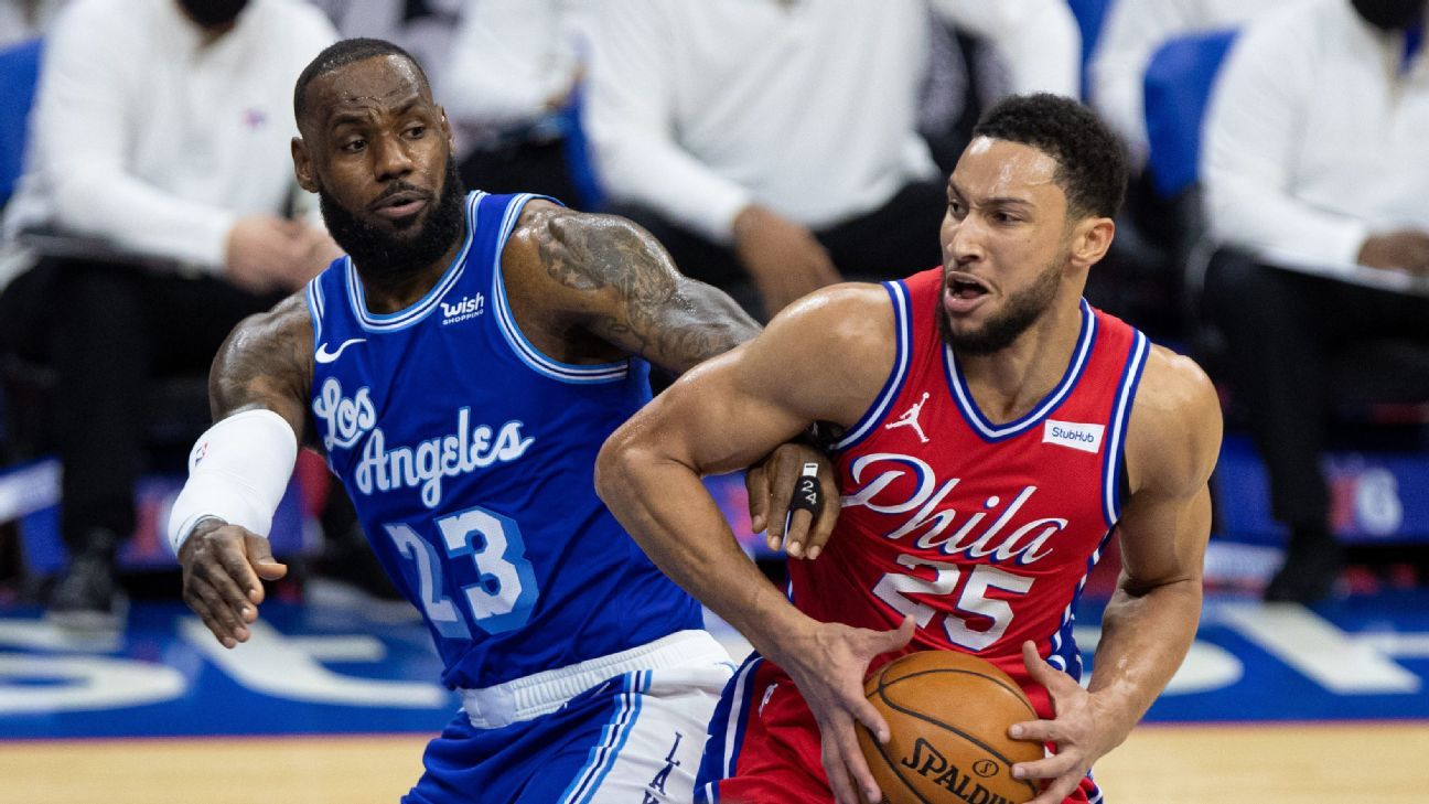 Philadelphia 76ers give Los Angeles Lakers a taste of what an NBA Finals match might look like