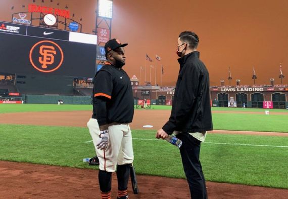 San Francisco Giants outfielder Drew Robinson's remarkable second act