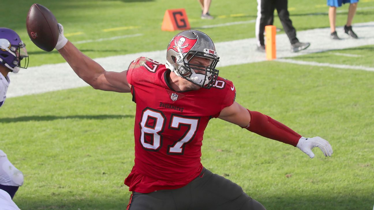 Retired Tampa Bay Buccaneers TE Rob Gronkowski says he's not planning a return