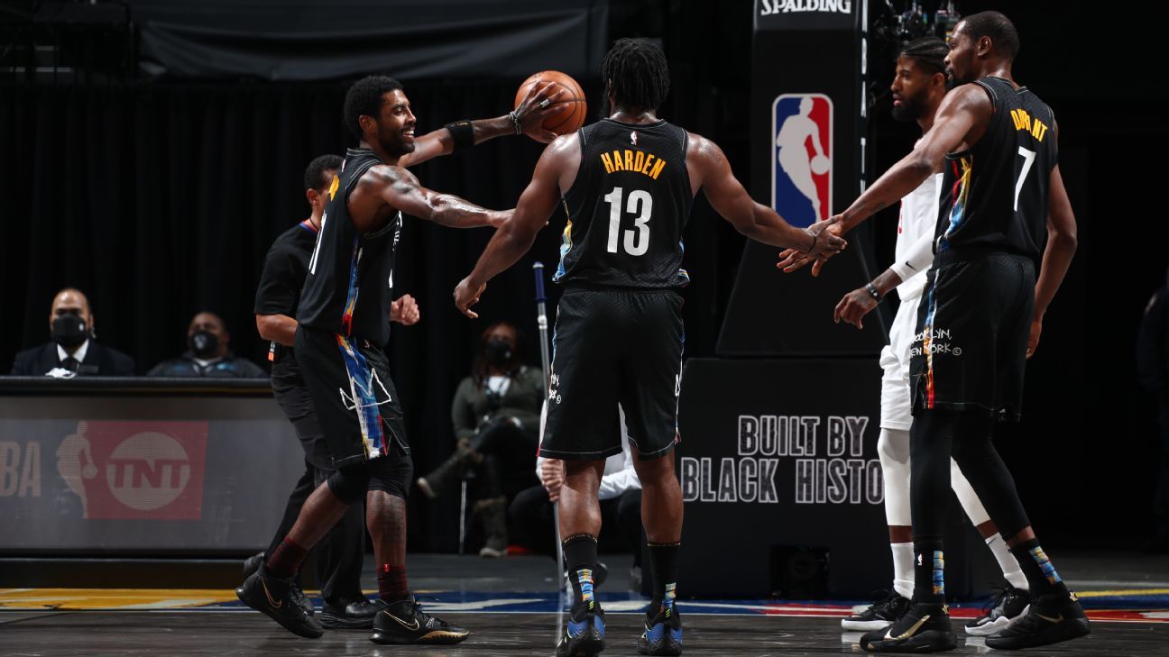 Big 3 de Brooklyn Nets domina a dúo de LA Clippers