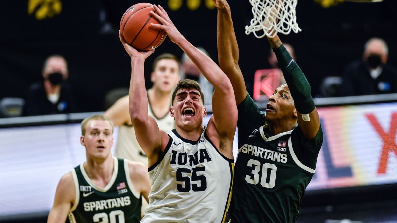 Iowa Basketball Espn Schedule / Bracketwatch 216 Hours Go