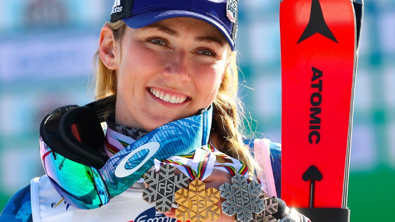 American Mikaela Shiffrin settles for bronze medal in slalom at world ski championships