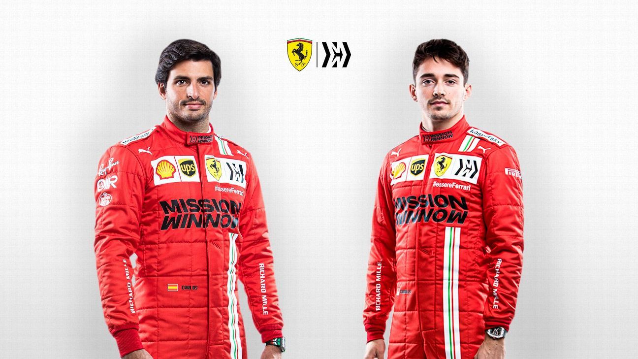 Ferrari Presentó Oficialmente A Carlos Sainz Para El 2021 Espn 