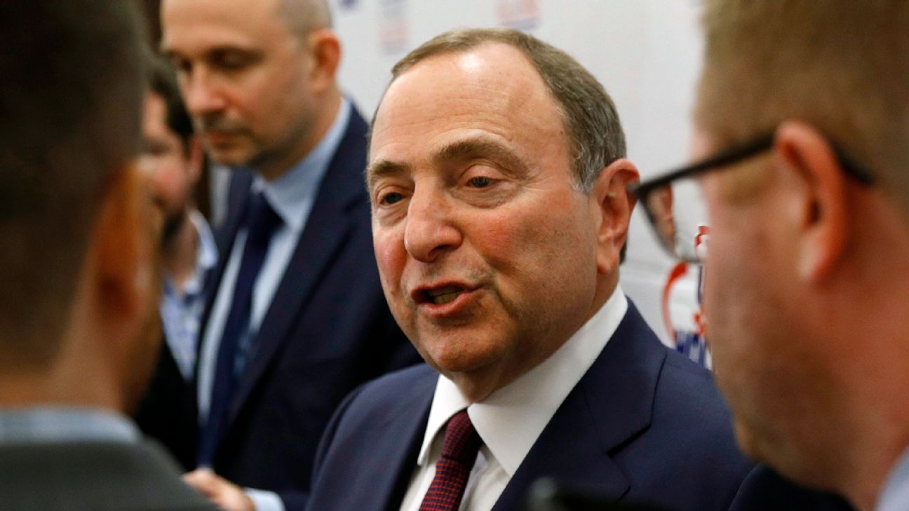 NHL commissioner Gary Bettman says only four players unvaccinated as season begi..