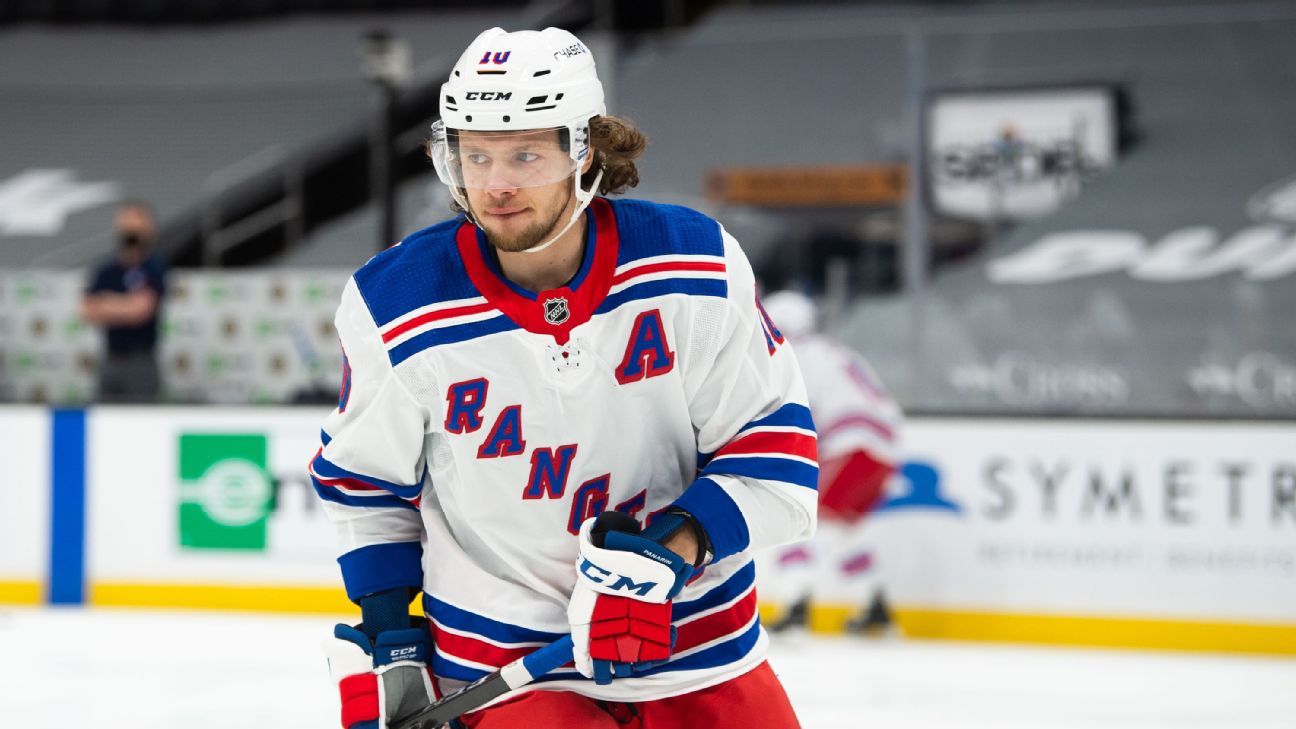 New York Rangers' Artemi Panarin tosses glove at Boston Bruins' Brad Marchand as tempers flare on bench